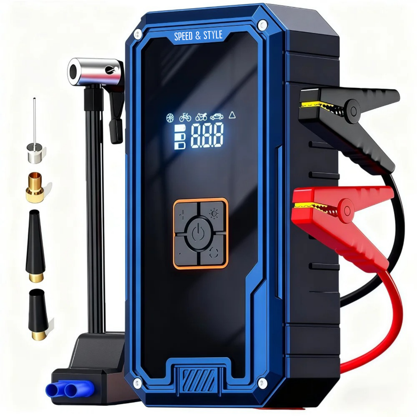 VoltBoost Pro - בוסטר התנעה חכם עם קומפרסור אוויר מובנה לרכב