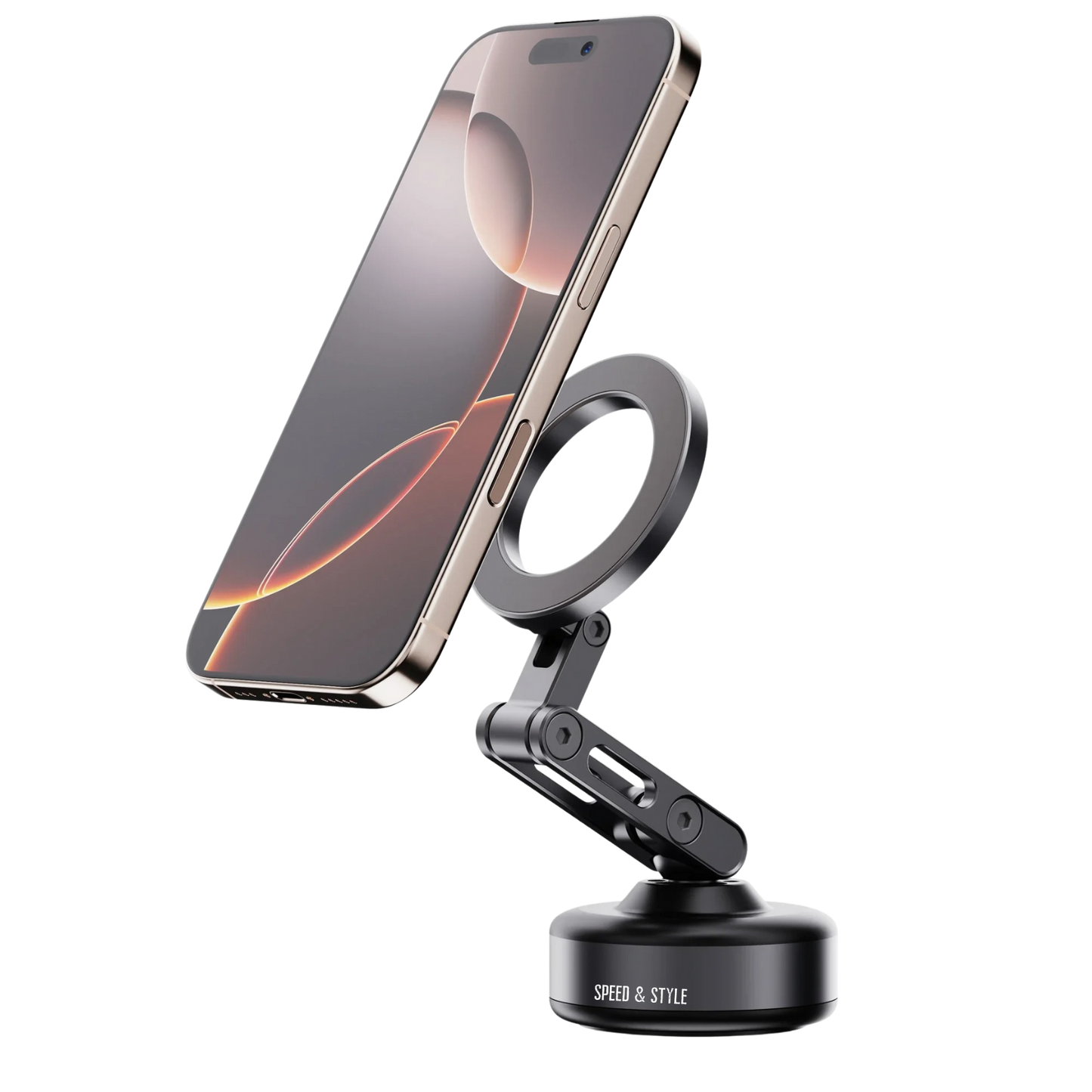 AeroLock Pro – מעמד טלפון לרכב עם יניקה חשמלית אוטומטית